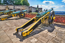 Canons On Castle Walls Of A Fortress In Germany
