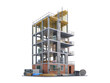 © vipman4 - Building under construction on white background. 3d illustration
