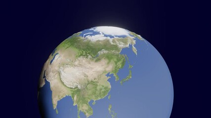 Wall Mural - 3d modeling earth planet in a dark space. concept 3d render element on a black background