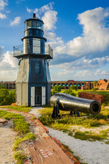 Garden Key Lightshouse - Dry Tortugas National Park - Vertical