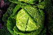 Cabbage Closeup View at Local Market