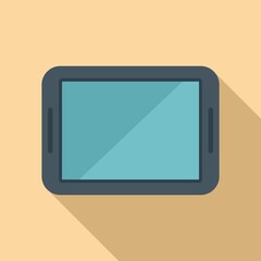 Poster - Broken tablet icon flat vector. Repair mobile