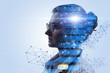 © natali_mis - Concept of integrating artificial intelligence into a person.