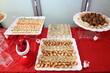 table of Lebanese food in Christmas 