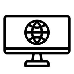 display monitor screen web website internet web development icon