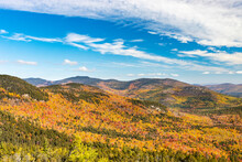 Views Of Beautiful Fall Foliage In The White Mountains Of New Hampshire