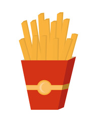 Sticker - french fries fast food