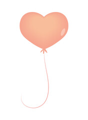 Canvas Print - balloon shaped heart