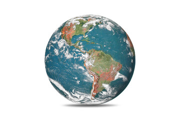 Wall Mural - globe, earth isolated on white background. elements of this image furnished by nasa