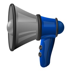 Poster - Megaphone icon cartoon vector. Loudspeaker announcement