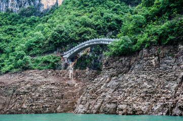 Wall Mural - Landscape of the Three Gorges of the Yangtze River in China