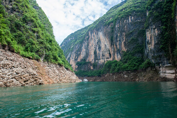 Wall Mural - Landscape of the Three Gorges of the Yangtze River in China