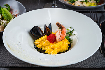 Sticker - Risotto with seafood rice, shrimp and mussels