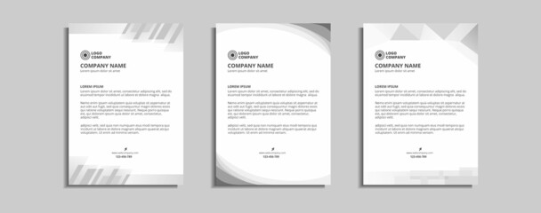 Sticker - modern corporate letterhead template design