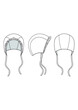 Baby Bonnet Hat Technical Fashion Drawing
