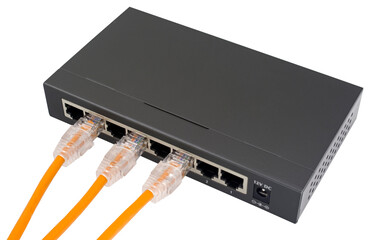 Sticker - Ethernet cables connected to Desktop Switch or routerboard