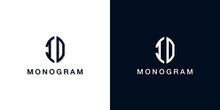 Leaf Style Initial Letter IO Monogram Logo.