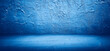 © Menganga - blue empty room cement concrete floor and wall abstract texture background