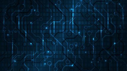 Wall Mural - technology background circuit board hi-tech communication concept innovation abstract background vec