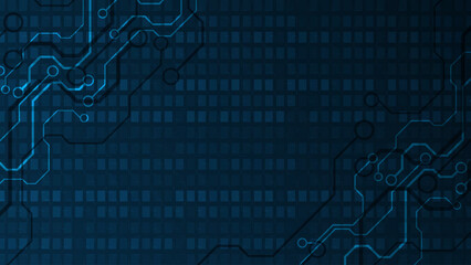 Wall Mural - technology background circuit board hi-tech communication concept innovation abstract background vec