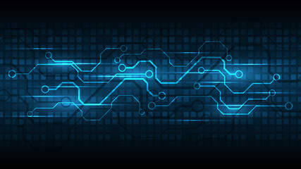 Wall Mural - technology background circuit board hi-tech communication concept innovation abstract background vec