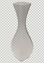 Wall Mural - gray glass vase png 