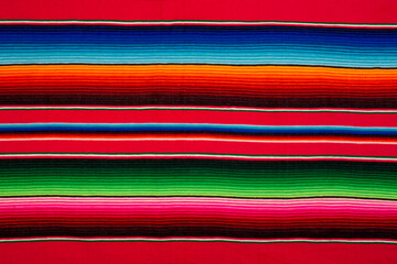 Mexican poncho cinco de mayo rug serape fiesta traditional background with stripes
