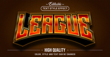 Wall Mural - editable text style effect - league text style theme.