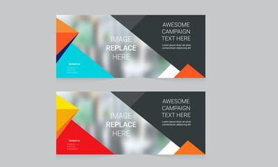 Wall Mural - Corporate Banner Layout Template Design