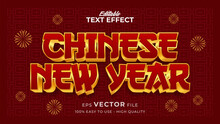 Editable Text Style Effect - Chinese New Year Text In Style Theme
