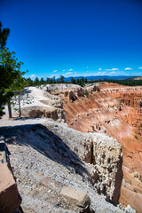 Poster - Aerial view of Bryce Canyon National Park rocks, Utah.