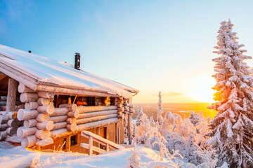 Canvas Print - Winter landscape in Finland