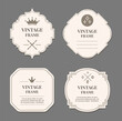 © Frogella.stock - Tag and labels isolated vector symbols with various form. Vector swirl ornate and decorate, calligraphic card ornamental illustration