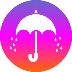 Sticker - Rainy Umbrella Icon