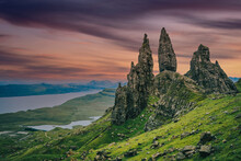 Sunset Over Old And Storr