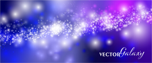 Wall Mural - magical color galaxy.space background ,realistic nebula and lots of shining stars. infinite universe