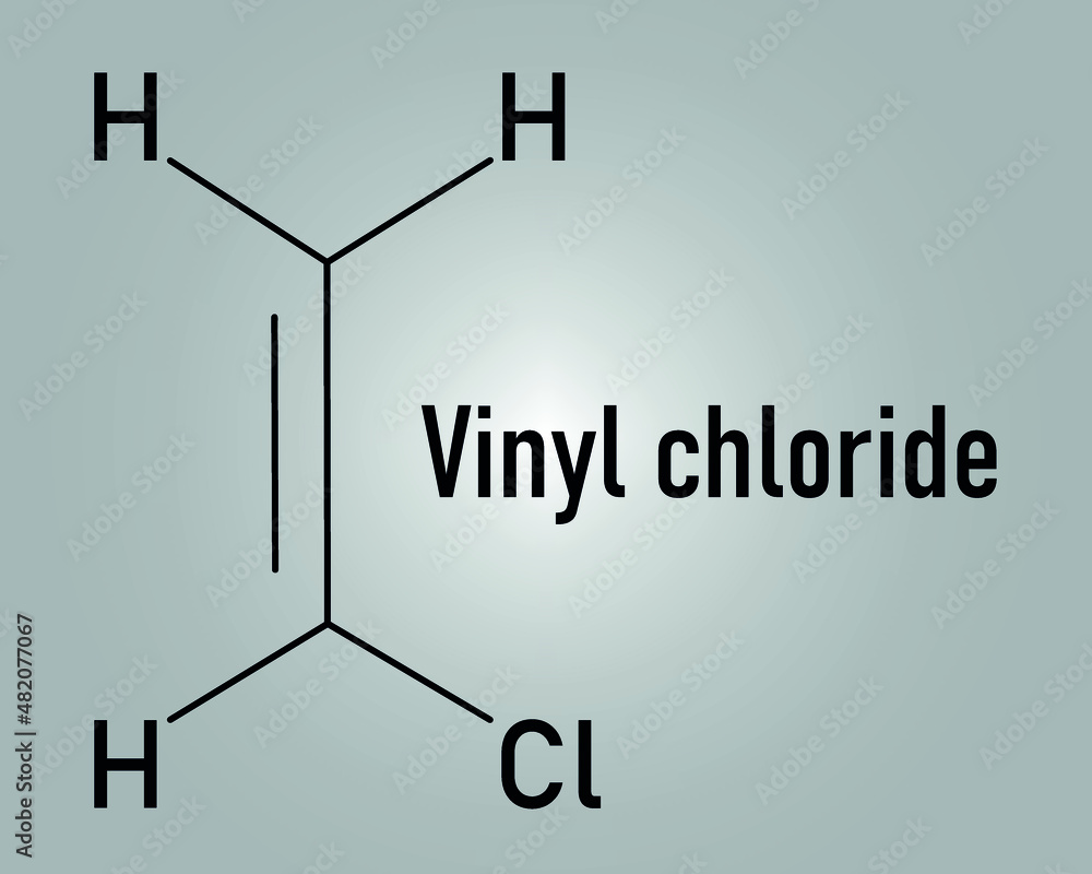 Vinyl chloride, polyvinyl chloride or PVC plastic building block ...
