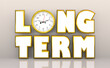 Long-Term Clock Longevity Lasting Impact Effect Eternal Forever 3d Illustration