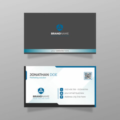 Corporate business card template design.