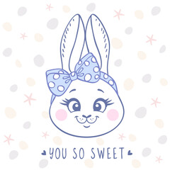 Sticker - bunny cute