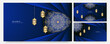 © SyahCreation - Elegant Mandala arabic golden blue Islamic design background