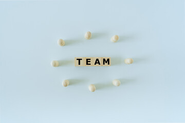 Success business team working idea or teamwork thinking together