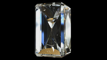 Hourglass In The Form Of A Glass Parallelepiped. 3D Rendering.