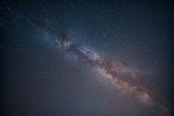 detail picture of the milky way in the nightsky