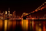 Fototapeta  - ニューヨークのダウンタウン・マンハッタン、アメリカ夜景観光