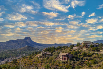 Canvas Print - Thumb butte in Prescott arizona 