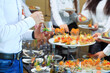 © davit85 - Food Buffet Catering Dining Eating Party Sharing Concept. people group catering buffet food