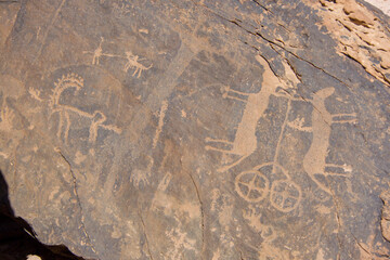 Wall Mural - Rock Art in the Ha'il Region, Saudi Arabia