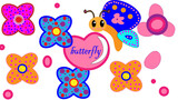 Fototapeta Dinusie - mariposa de colores
