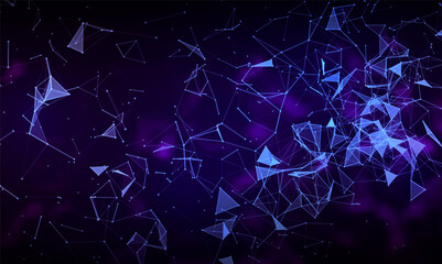 Wall Mural - vector futuristic technology background. digital network concept. big data analysis